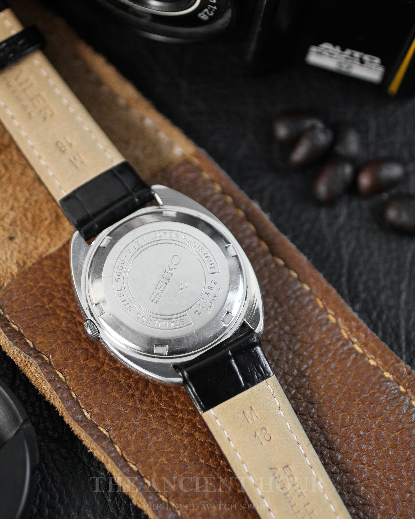 1970's Seiko LM Grey Linen Dial 5606-7360R Automatic watch