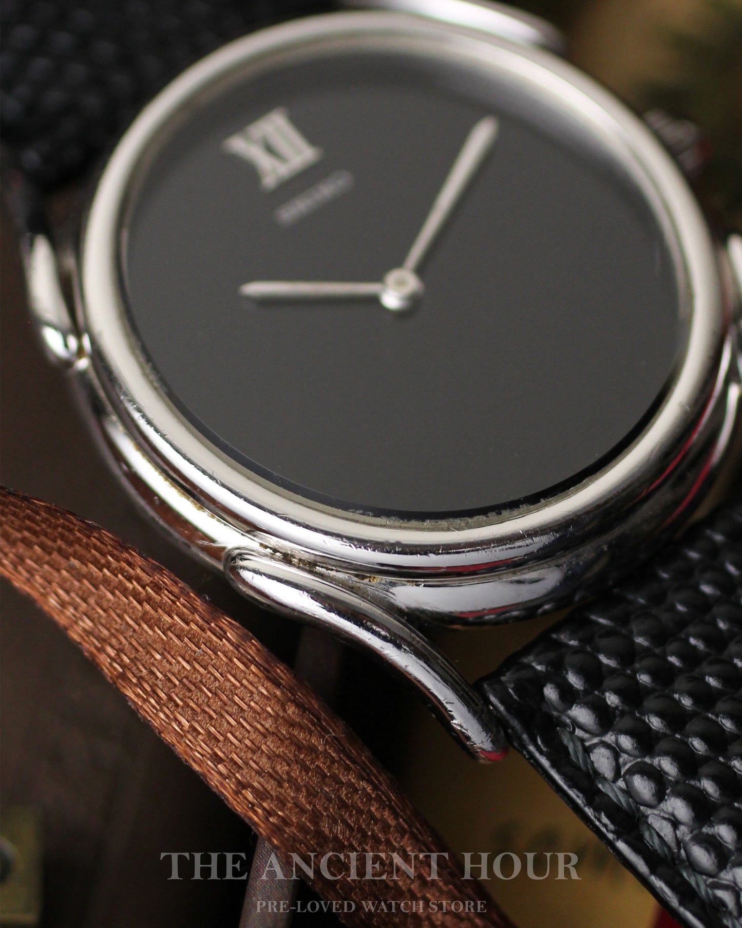 1976 Seiko Black ONYX dial Chariot "TURKEY" - Ref.2220-7250- 24J - Hi Bea mov. 28,800 BPH