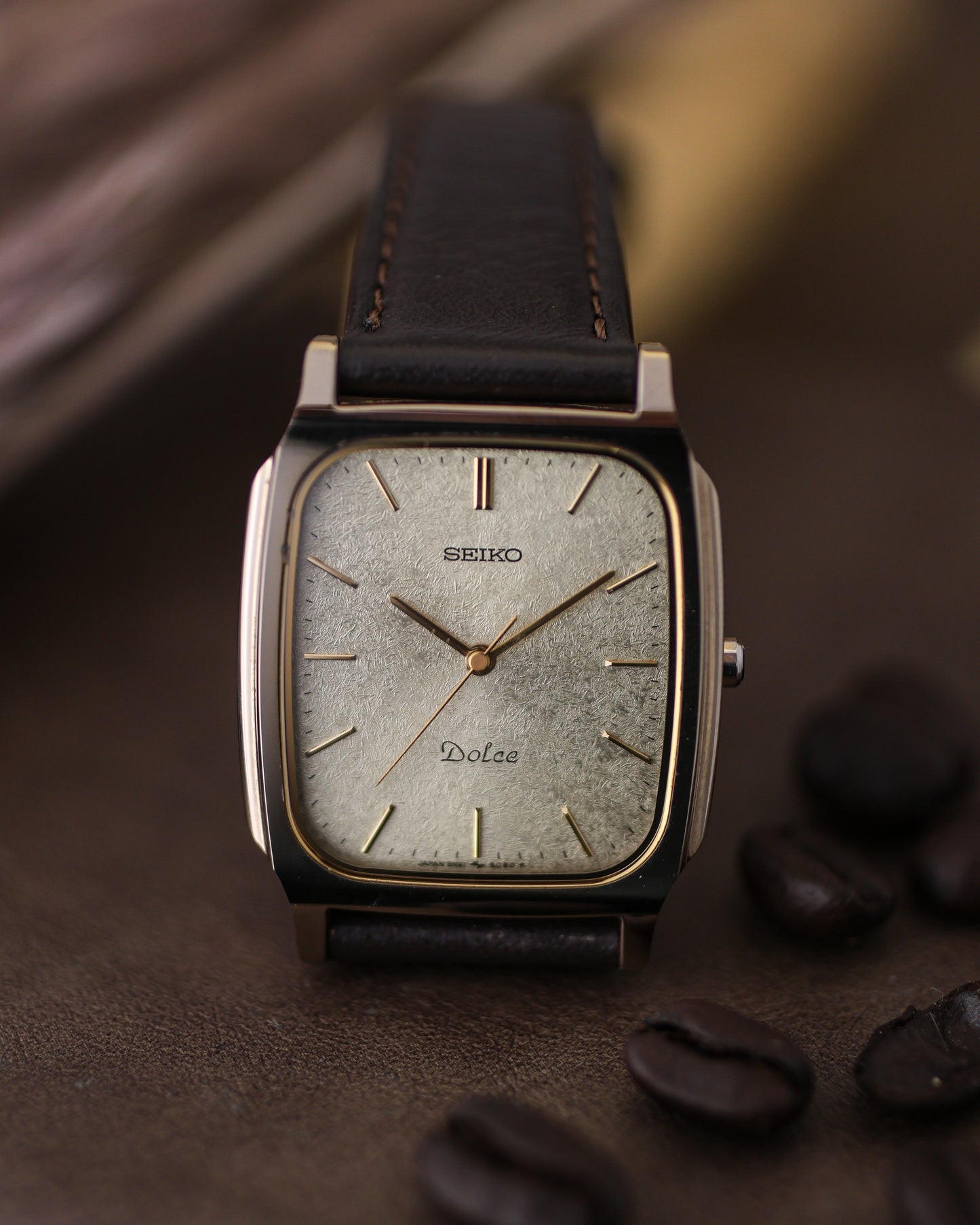 Vintage Seiko Dolce Tank “Snowflake” Dial – Ref. 8N41-5070