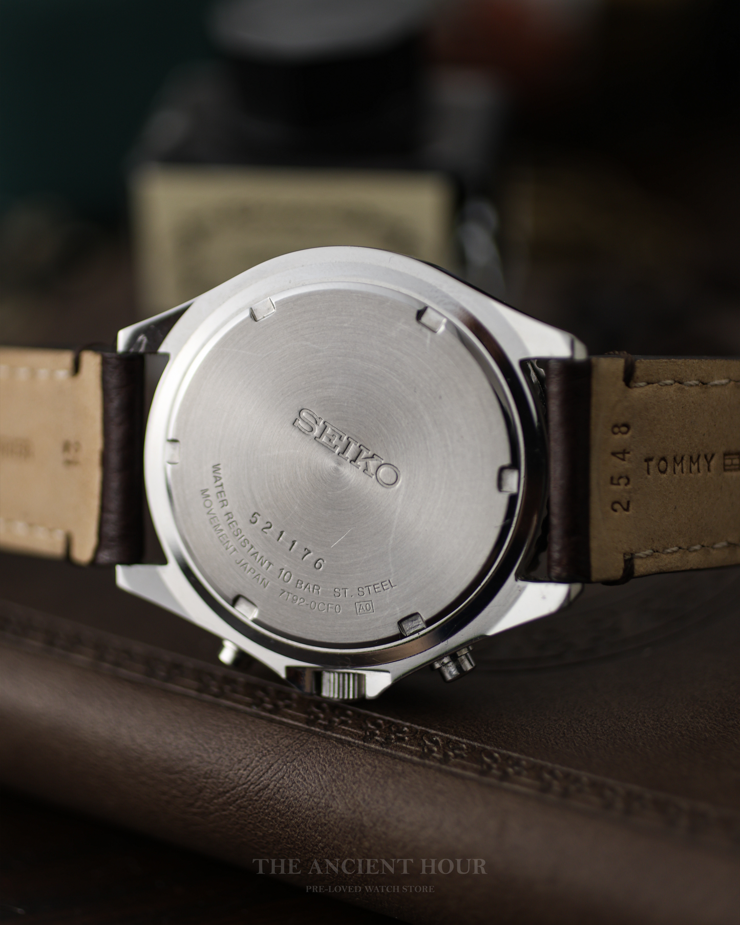 Seiko Flightmaster Chronograph 7T92-0CF0 - Blue Dial - Aviator's Watch