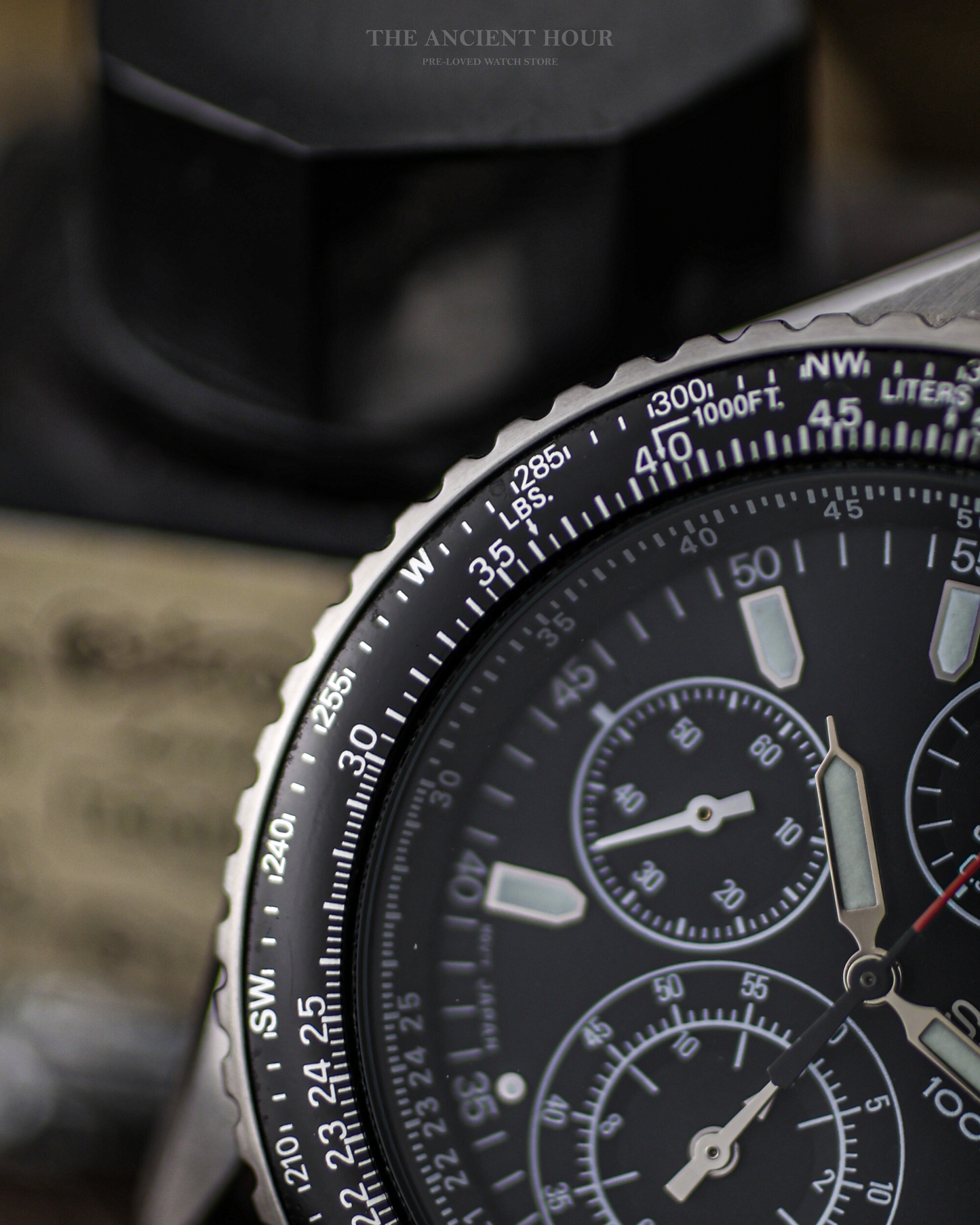 Seiko Flightmaster Chronograph 7T92-0CF0 - Blue Dial - Aviator's Watch