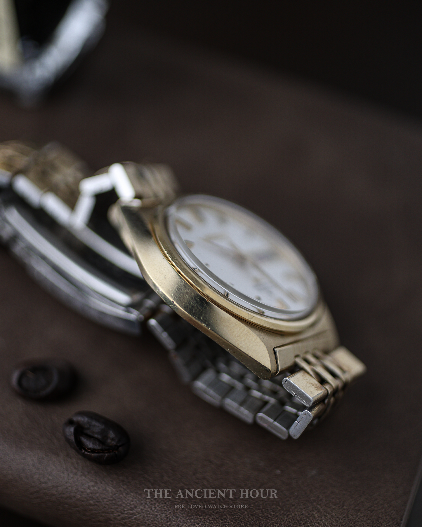 1970 Vintage Seiko Gold Plated linen dial Ref. 5606-7010