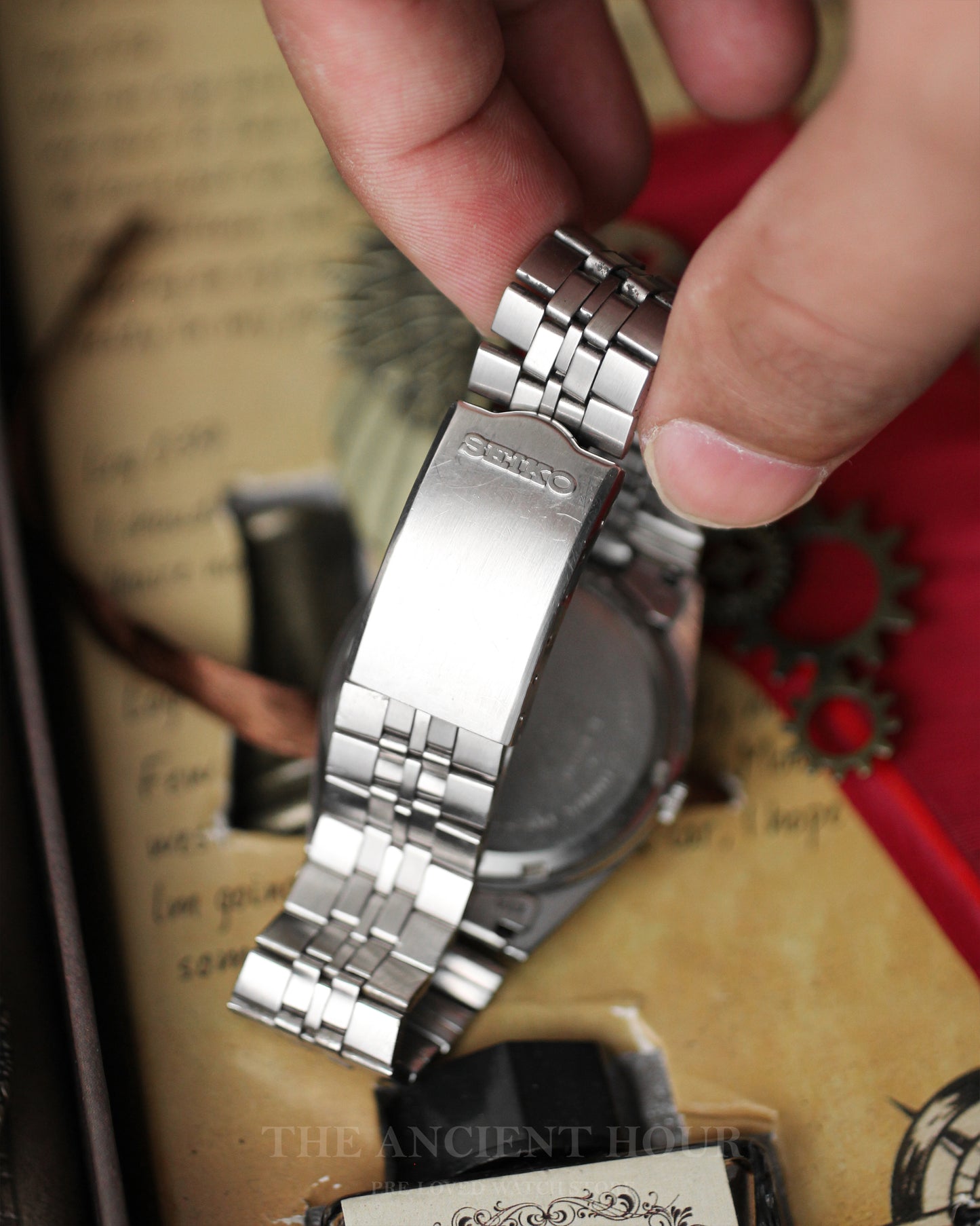Seiko Type II Blue dial - Ref no.7546-7070 - kanji day/date Calendar