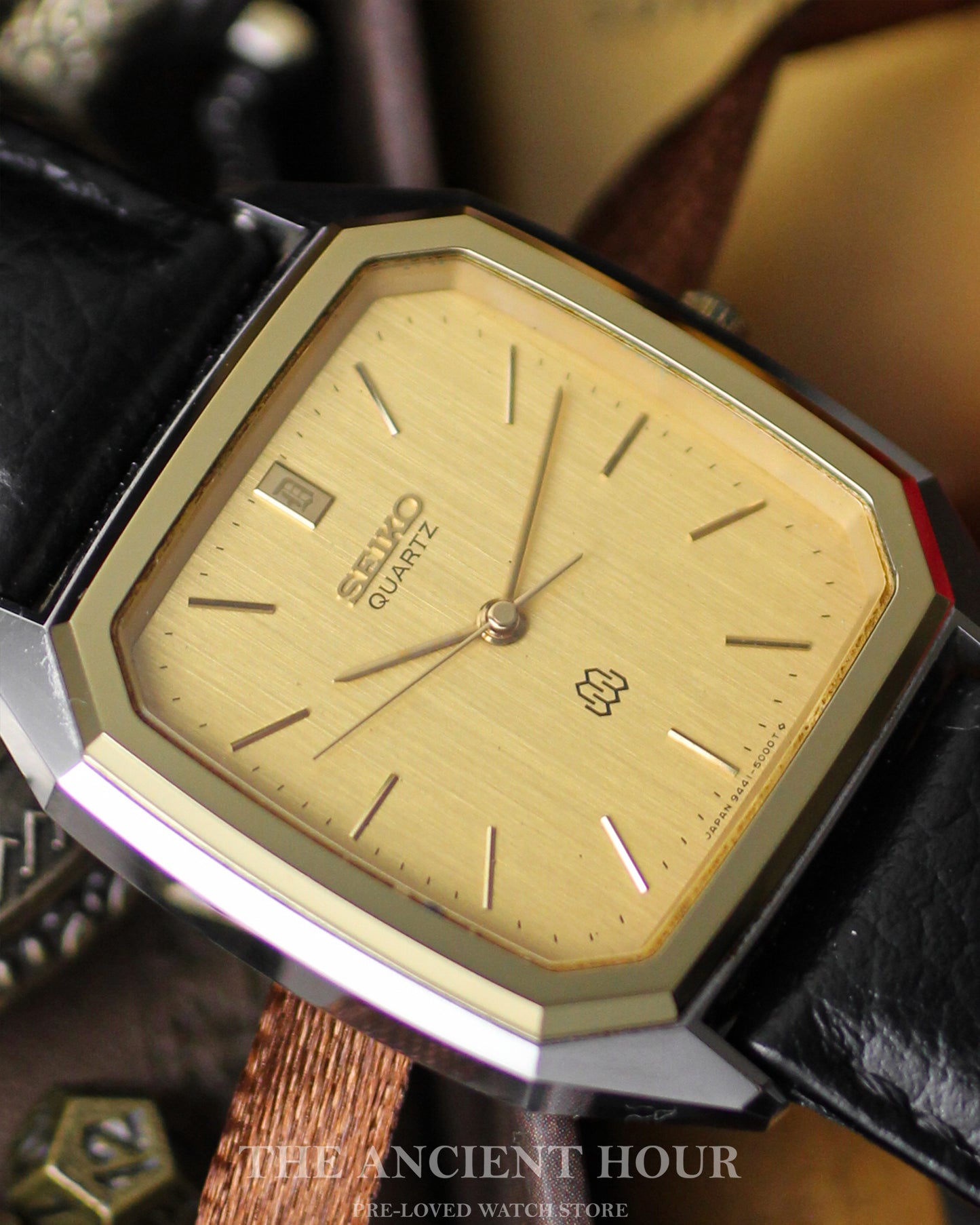 Rare Seiko Twins-Quartz Dolce Special "D" Two-Tone (TGHA) Case with Brushed Dial from August 1980