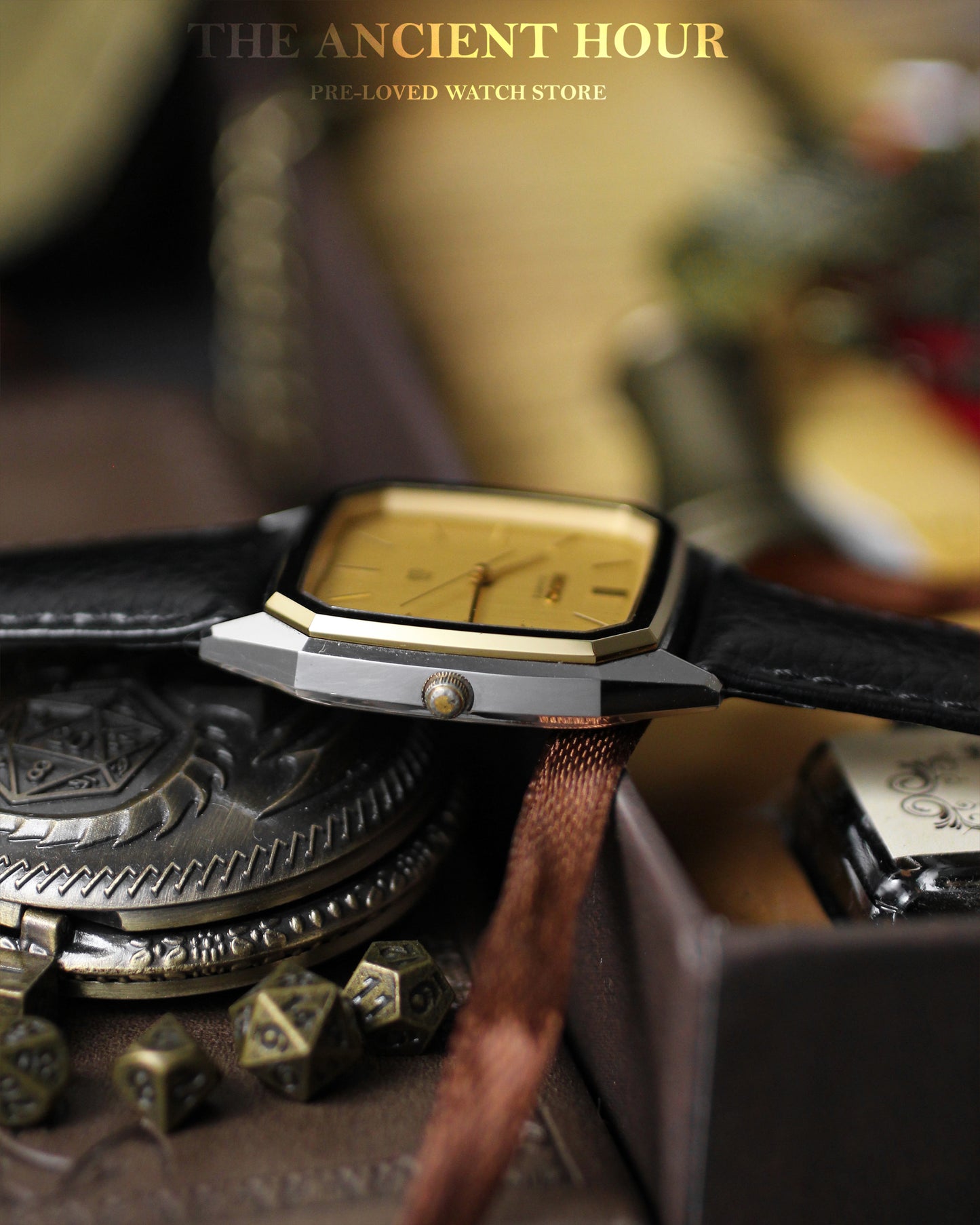 Rare Seiko Twins-Quartz Dolce Special "D" Two-Tone (TGHA) Case with Brushed Dial from August 1980