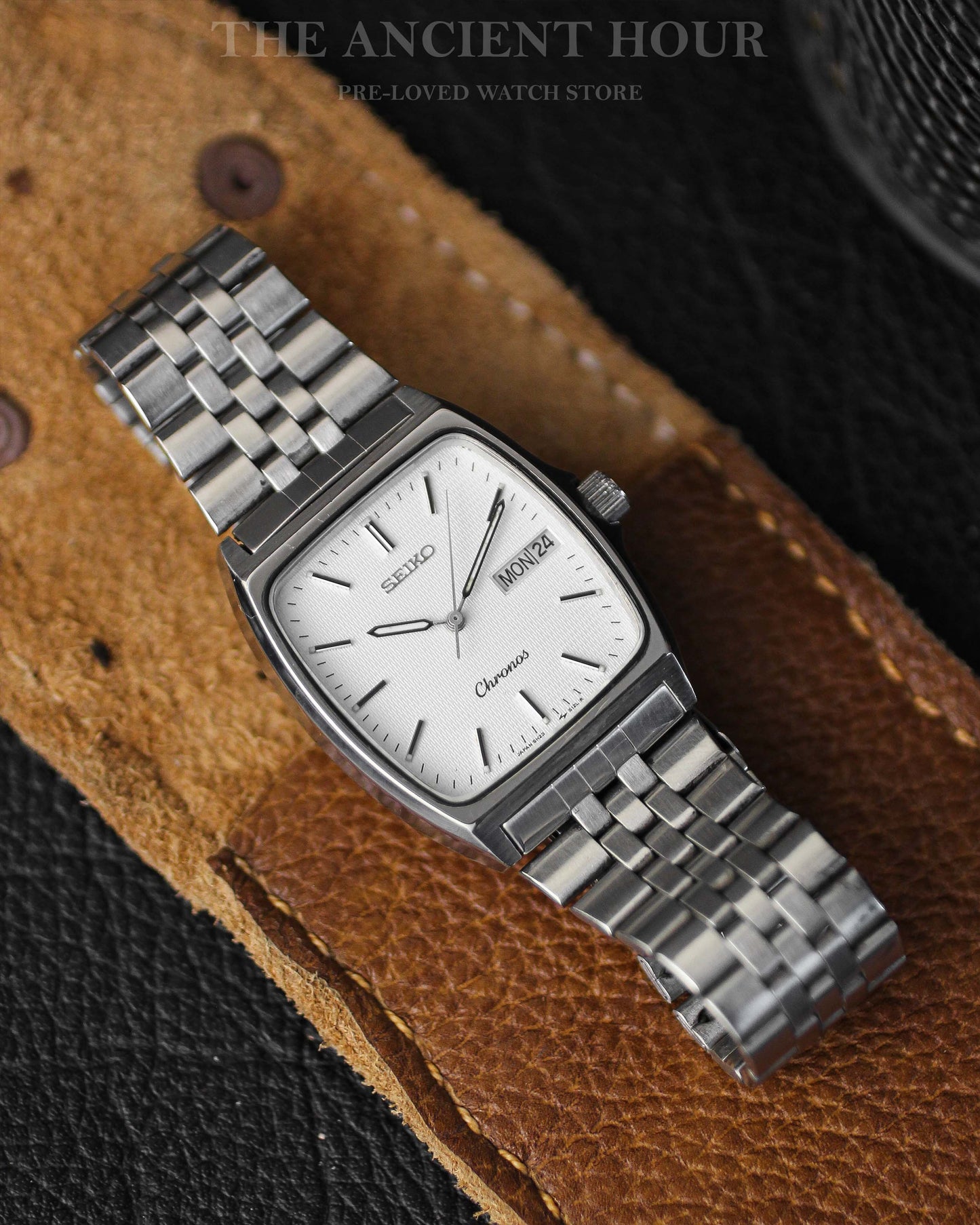 Seiko Chronos radiator dial - 5H23 Cushion case minimalist
