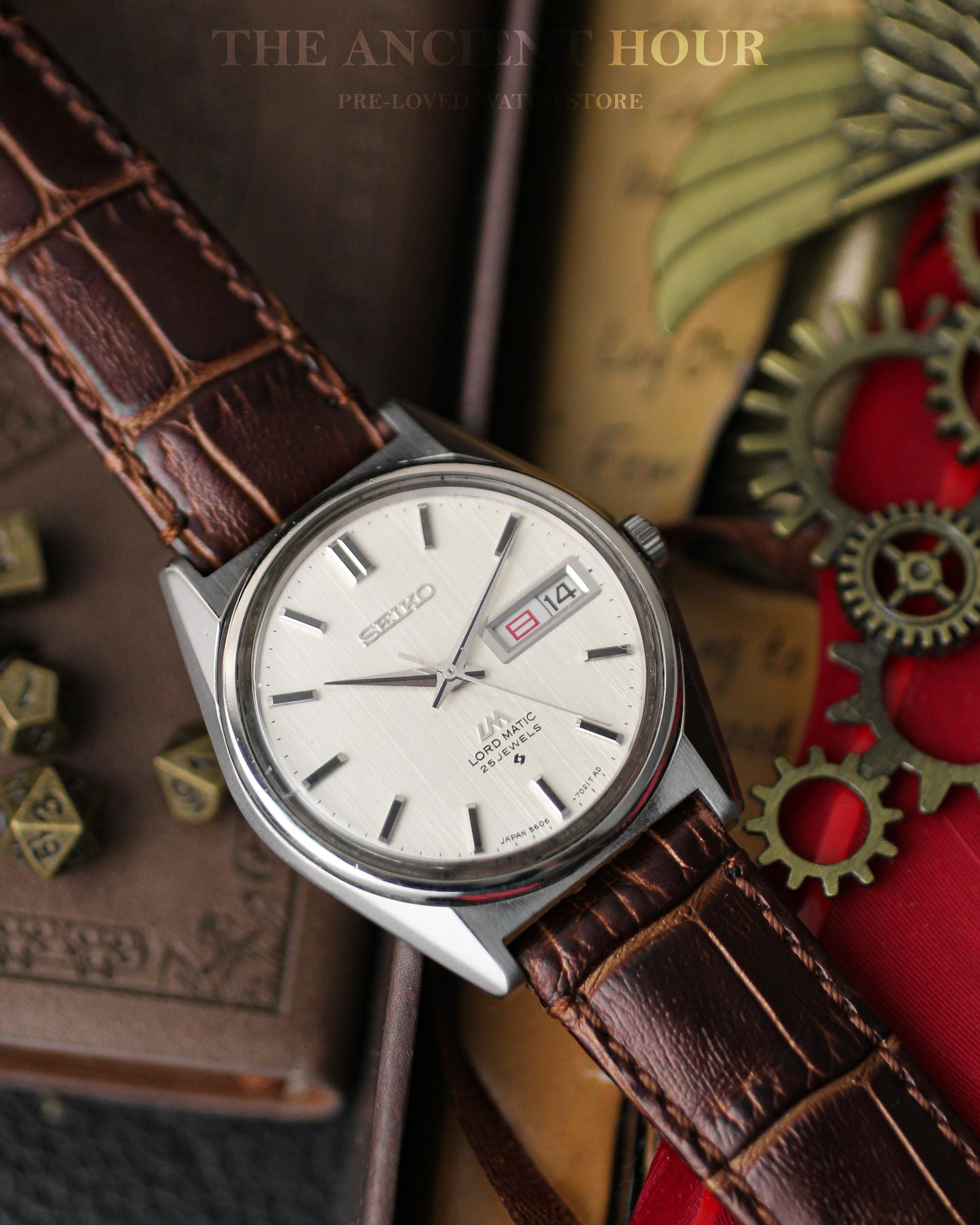 Rare Seiko Lord Matic "Baby Grand Seiko" 5606-7020 - Kanji day/date calendar