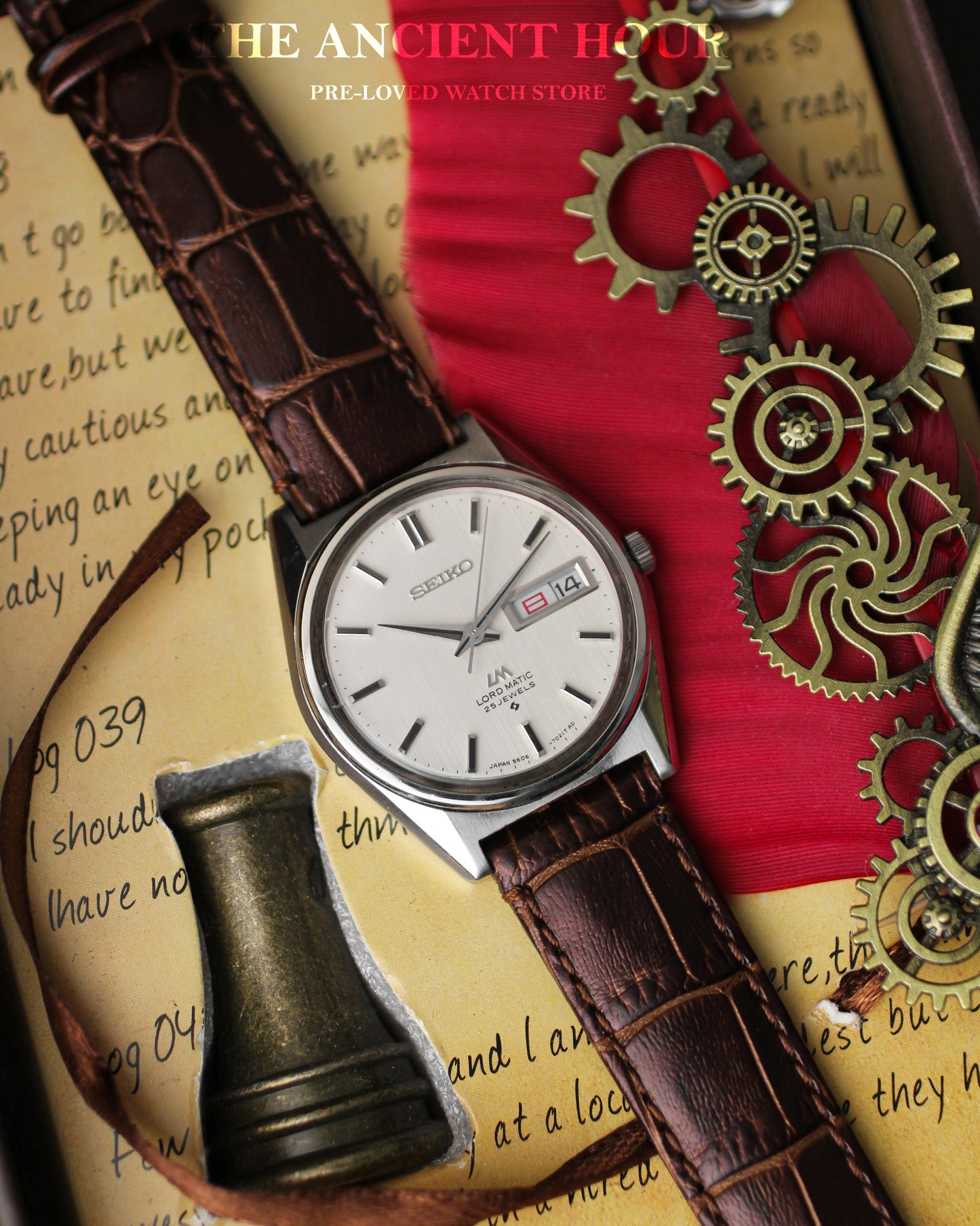 Rare Seiko Lord Matic "Baby Grand Seiko" 5606-7020 - Kanji day/date calendar